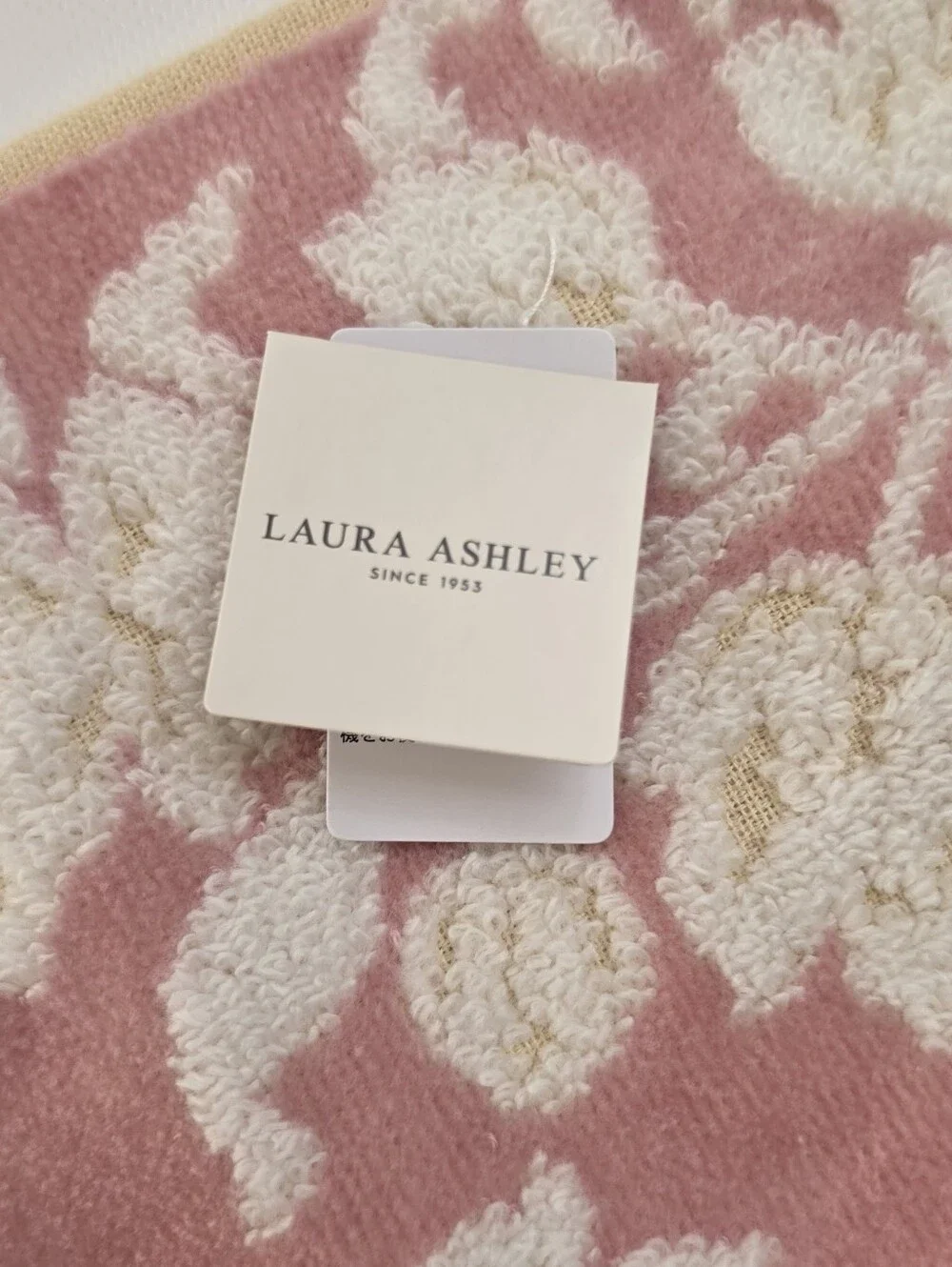 Laura Ashley Japan Floral Mini Towels Washcloths Set of 3 New With Tags